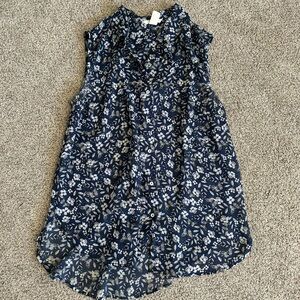 H&M Navy Floral Woman’s Blouse